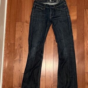 7 For All Mankind Dark Indigo Boot Cut Jeans